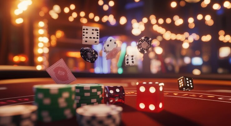 Texas Hold'em poker table interface on kembarqq